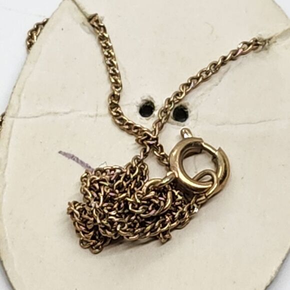 Vintage Gold Tone Filigree Faux Pearl Necklace And Clip-on Earrings - Picture 5 of 6